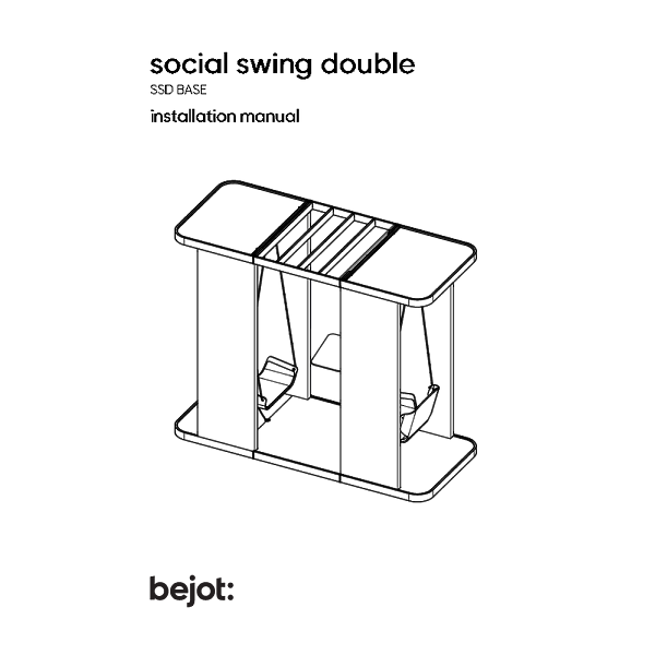 social swing double - installation manual